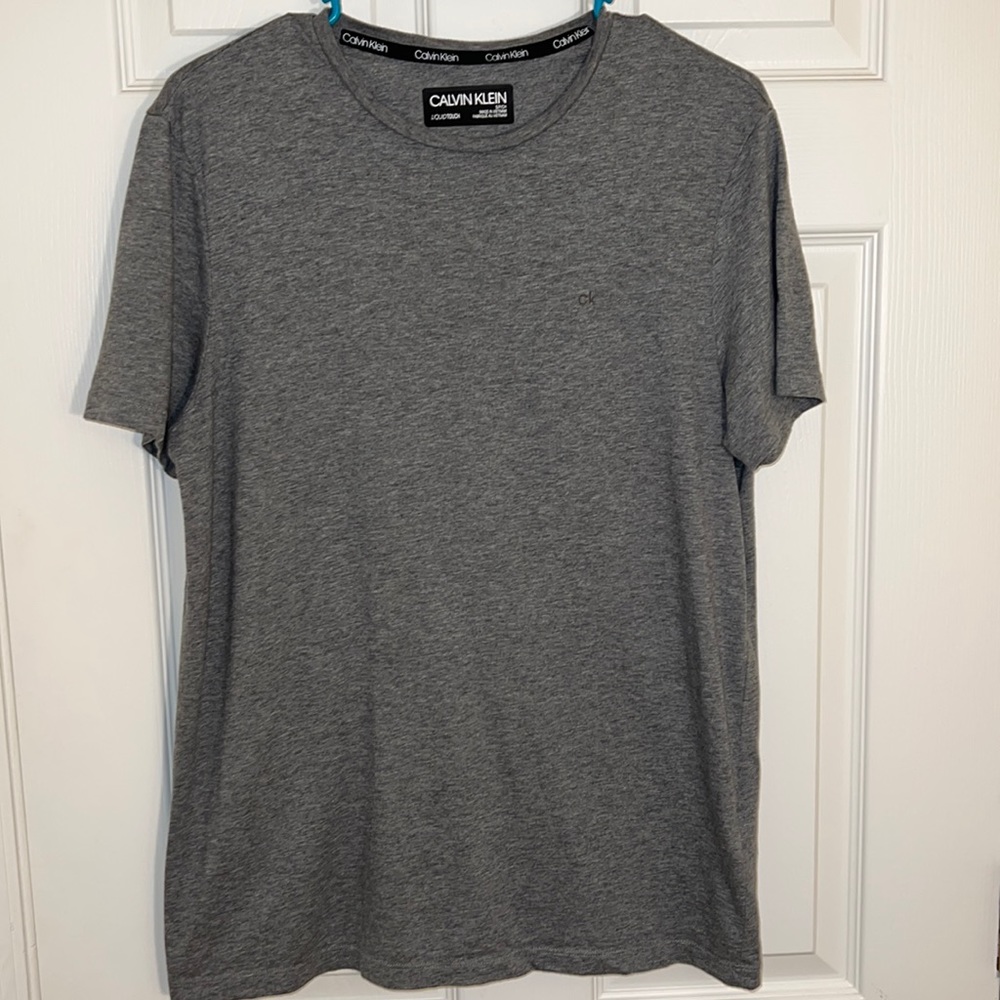 Mens Grey Calvin Klein T-shirts